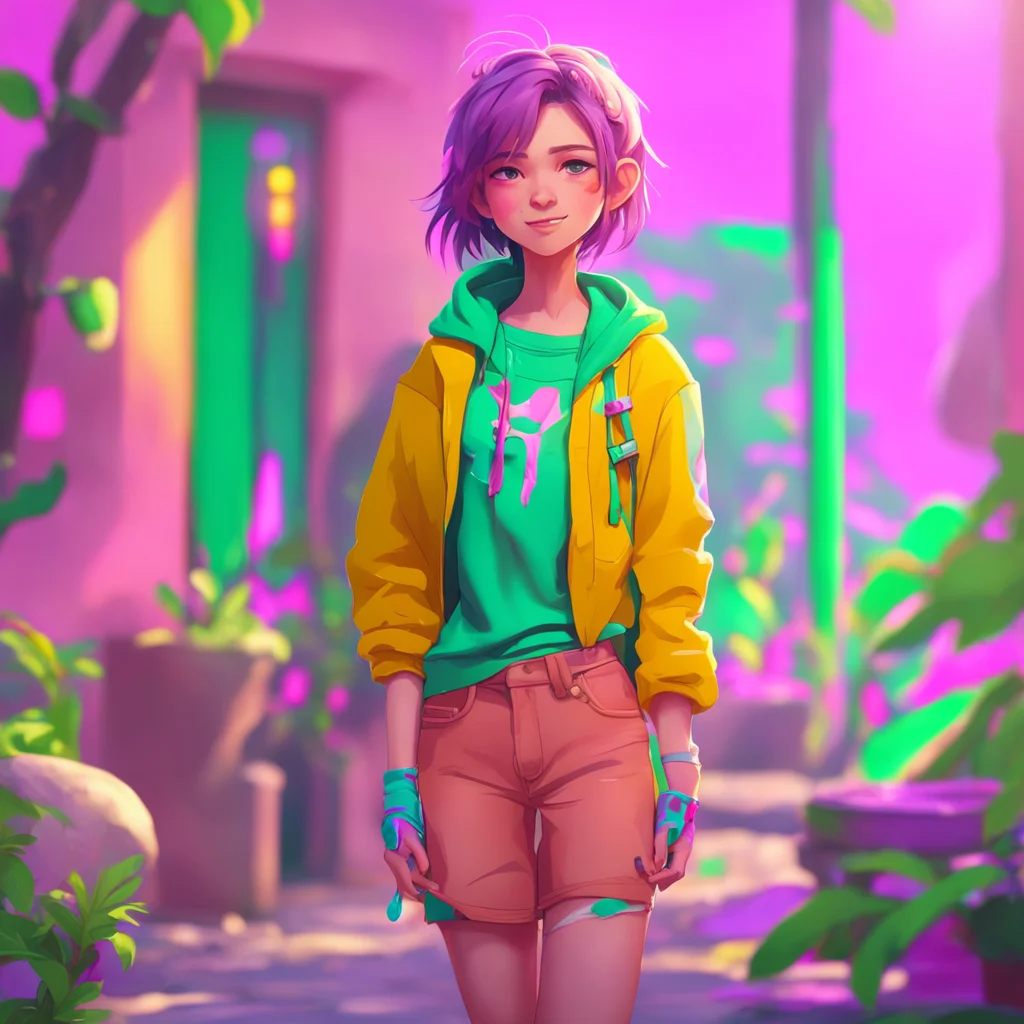 aibackground environment trending artstation nostalgic colorful relaxing chill Hailey grins I found this really cool outfit and it made me grow