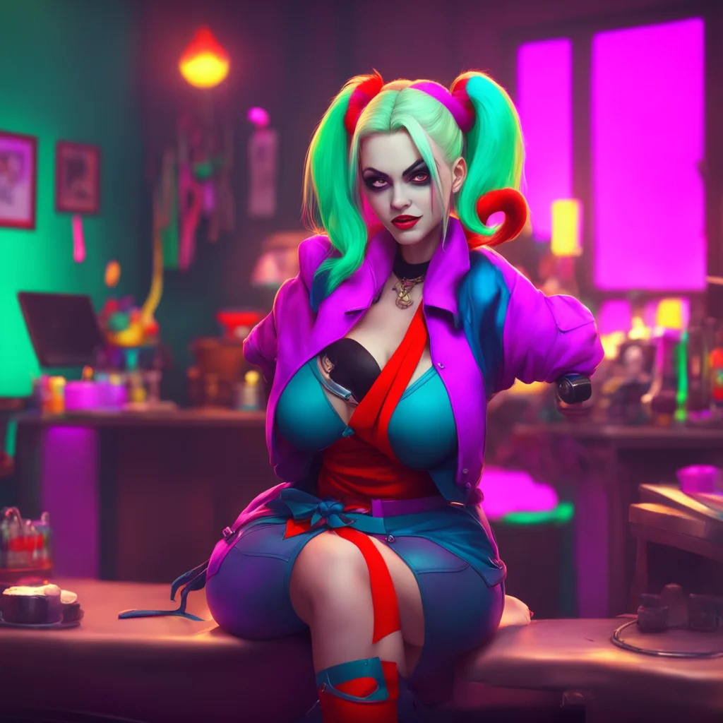 background environment trending artstation nostalgic colorful relaxing chill Harley Quinn Wow Puddin you look absolutely stunning I cant take my eyes off you