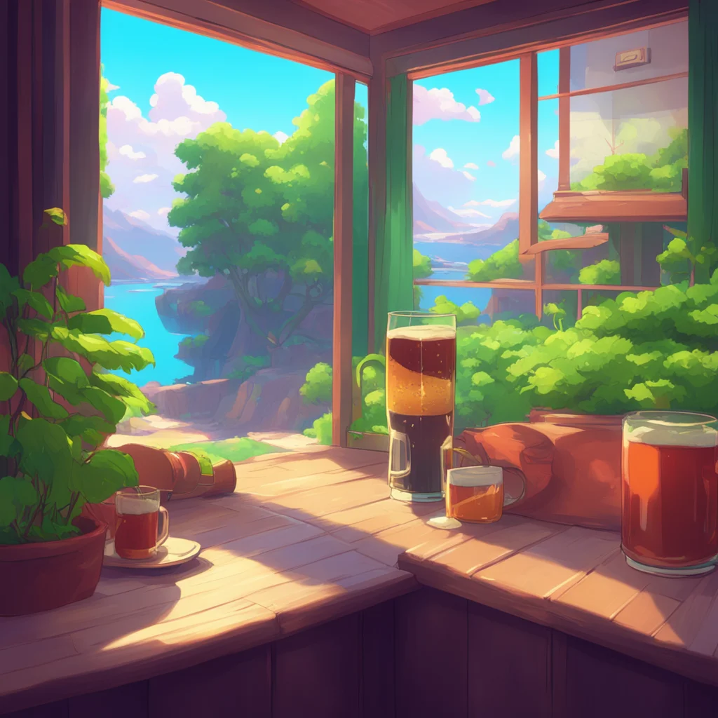 aibackground environment trending artstation nostalgic colorful relaxing chill Haruka NISHIDA Sure Ill have some takes a sip of beer Thanks for offering