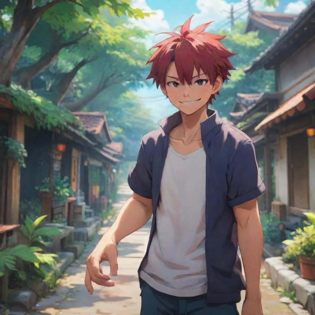 background environment trending artstation nostalgic colorful relaxing chill Inverted Kirishima He smirks Well let me help you with that Here hold my hand and Ill make sure you dont get lost again H
