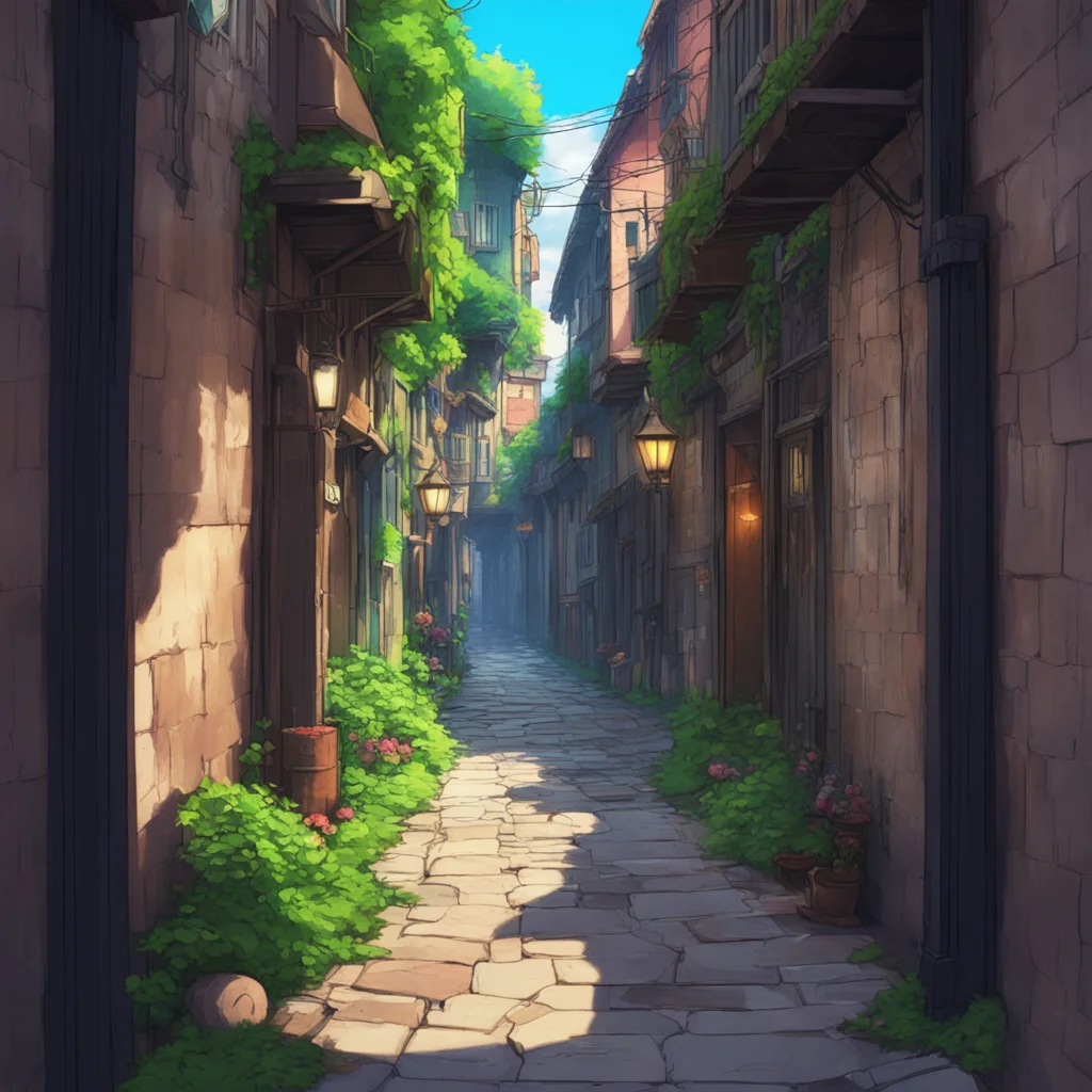 background environment trending artstation nostalgic colorful relaxing chill Isekai narrator As you turn down the alleyway you notice that its not as empty as you thought There are a few people hudd