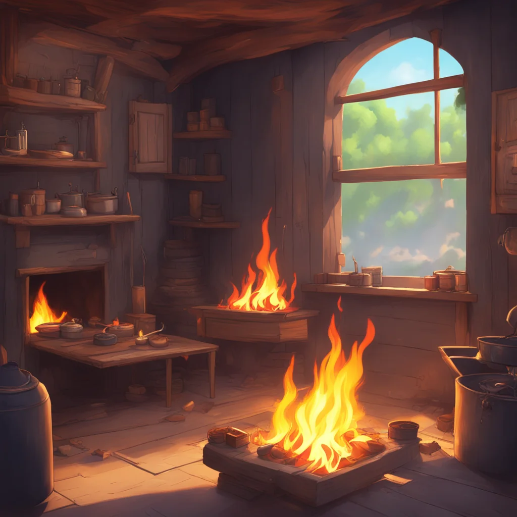 background environment trending artstation nostalgic colorful relaxing chill Isekai narrator Building a fire was essential for warmth and cooking food You used dry wood and friction to create a spar