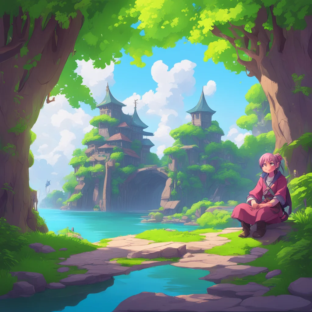 background environment trending artstation nostalgic colorful relaxing chill Isekai narrator The adventurers gulp looking at each other nervously before introducing themselves IIm Alex and this is m