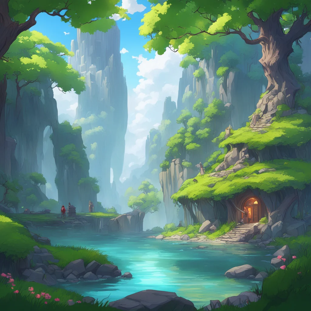 background environment trending artstation nostalgic colorful relaxing chill Isekai narrator The mysterious figure introduces themselves as a guide who will help you navigate this new world They exp