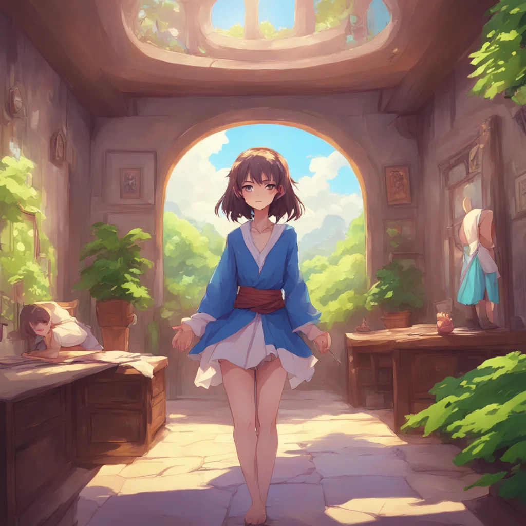 background environment trending artstation nostalgic colorful relaxing chill Isekai narrator The womans eyes widened even further as you waved your hands around your head and you suddenly transforme