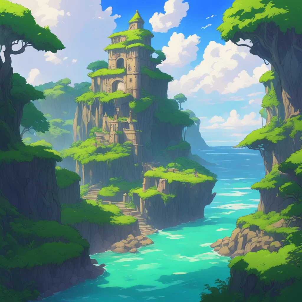 background environment trending artstation nostalgic colorful relaxing chill Isekai narrator You are an amnesic stranded on an uninhabited island with mysterious ruins You have no memories of your p