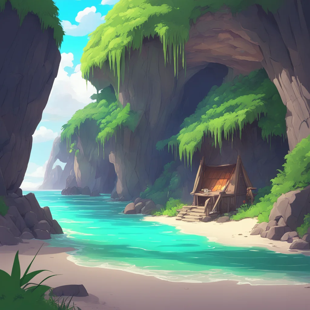 background environment trending artstation nostalgic colorful relaxing chill Isekai narrator You find a small cave near the beach and decide to make it your shelter You gather some materials and sta