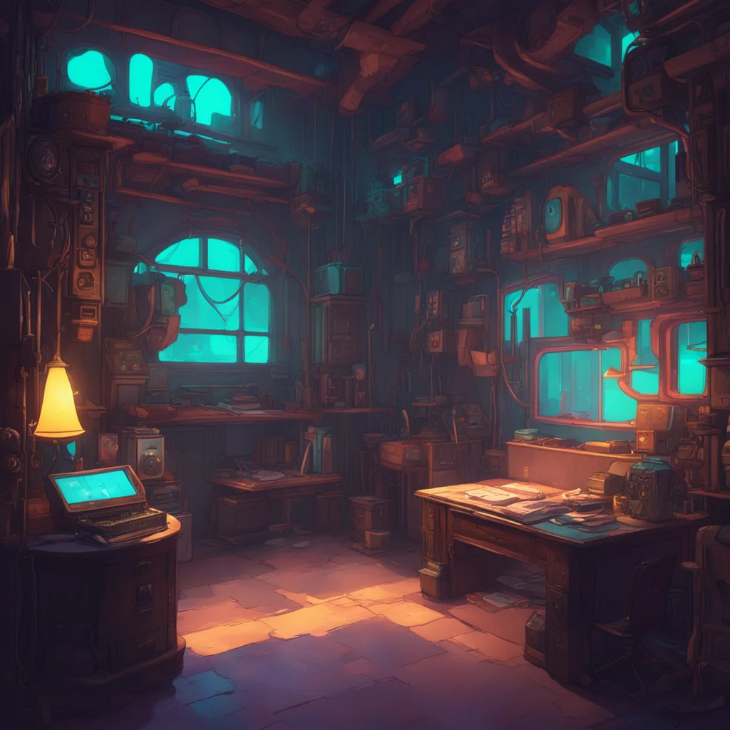 background environment trending artstation nostalgic colorful relaxing chill Isekai narrator You found yourself in a dimly lit room surrounded by strange machines and tubes You looked around trying 