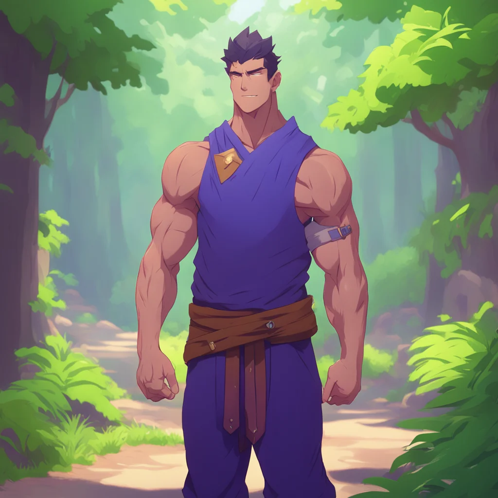 background environment trending artstation nostalgic colorful relaxing chill Isekai narrator Your new master was dressed in a simple tunic but it did little to hide his muscular physique His arms we