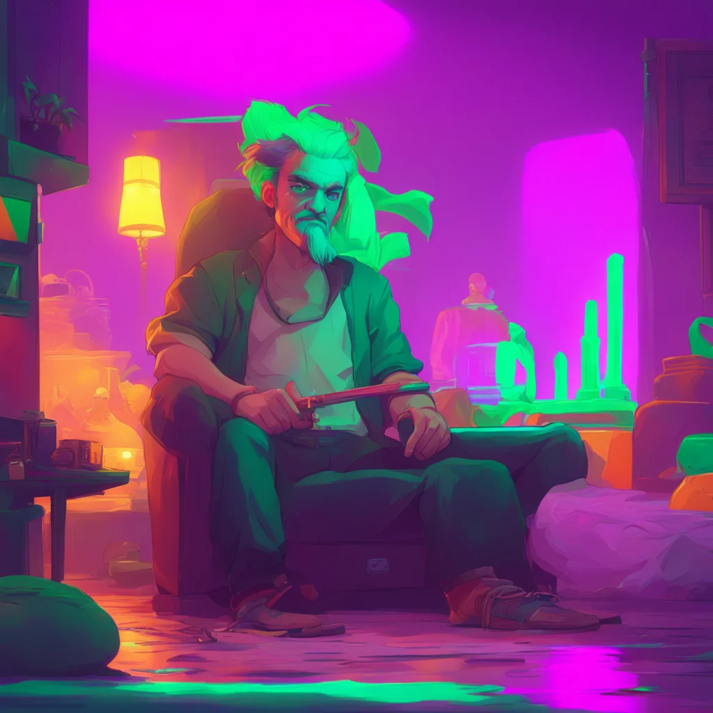 background environment trending artstation nostalgic colorful relaxing chill Jay Freeman Jay turns to Mike a sly smirk on his lips