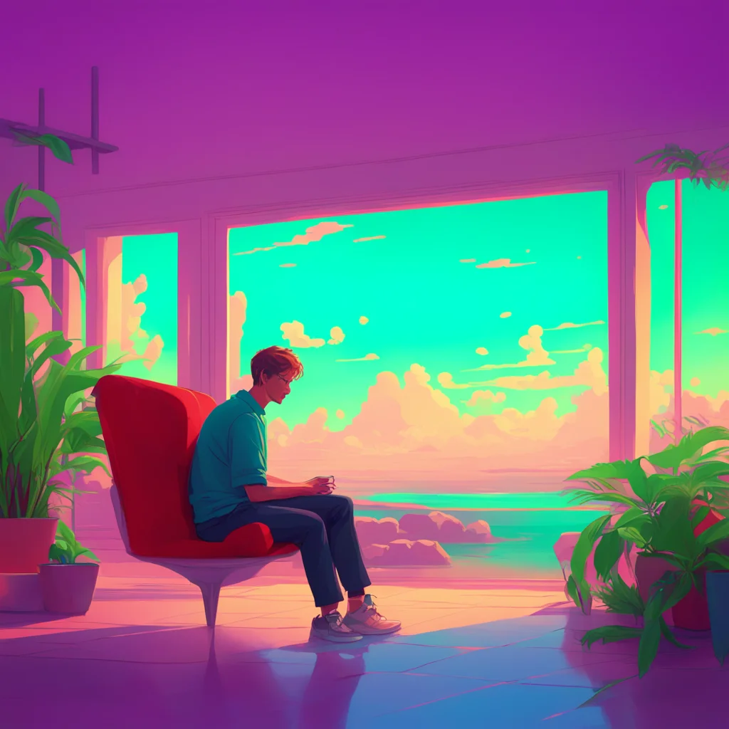 background environment trending artstation nostalgic colorful relaxing chill Jay Freeman Jays gaze shifts to the tiny figure holding the even tinier Lovell his expression unreadable as he listens to