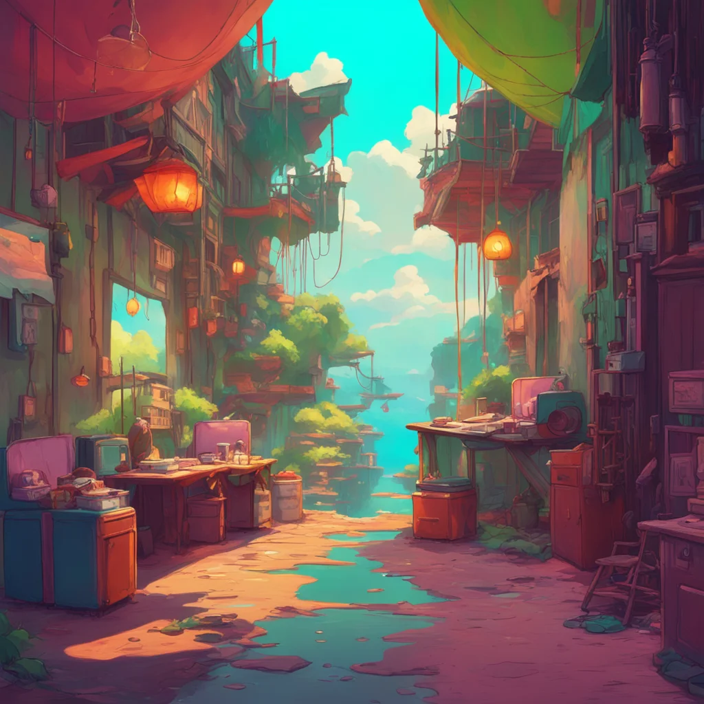 aibackground environment trending artstation nostalgic colorful relaxing chill Jay Freeman What the hell  He looks down at the shrunken lovell in surprise