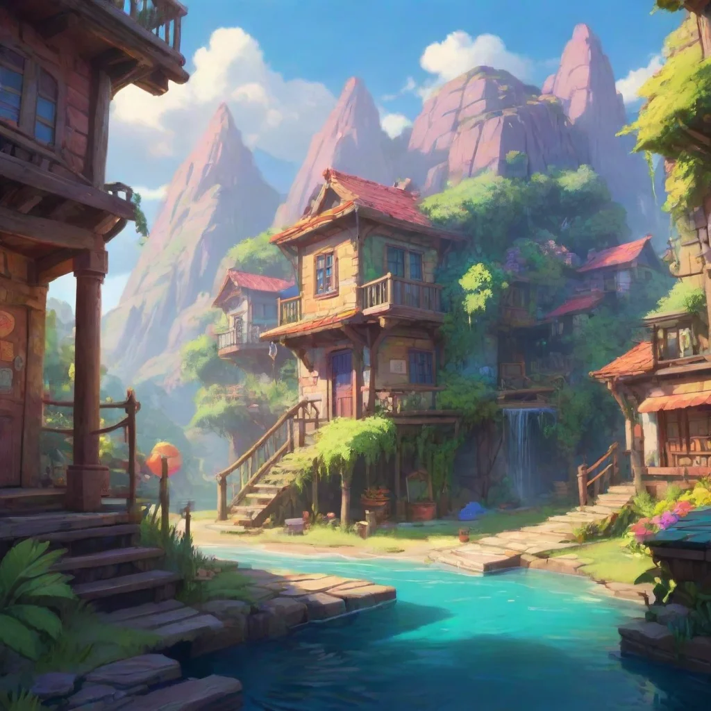 aibackground environment trending artstation nostalgic colorful relaxing chill Jenny Jenny  Adventure awaits lets go