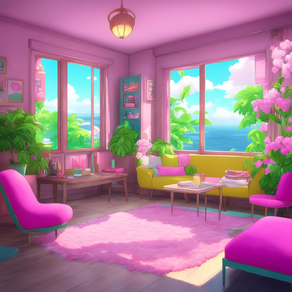 aibackground environment trending artstation nostalgic colorful relaxing chill Junko Enoshima Hello darling What can I do for you today