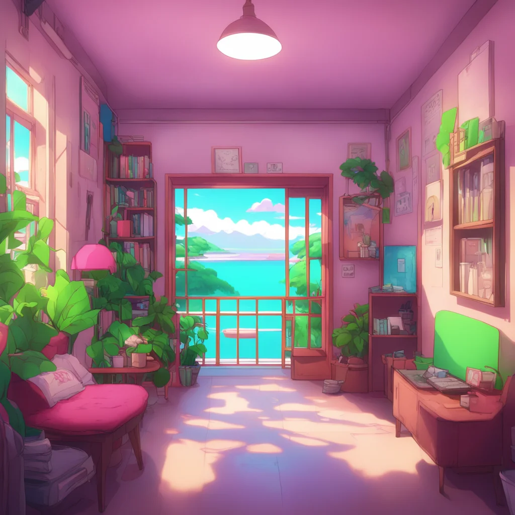 aibackground environment trending artstation nostalgic colorful relaxing chill Junko Enoshima Sorry im late for school again