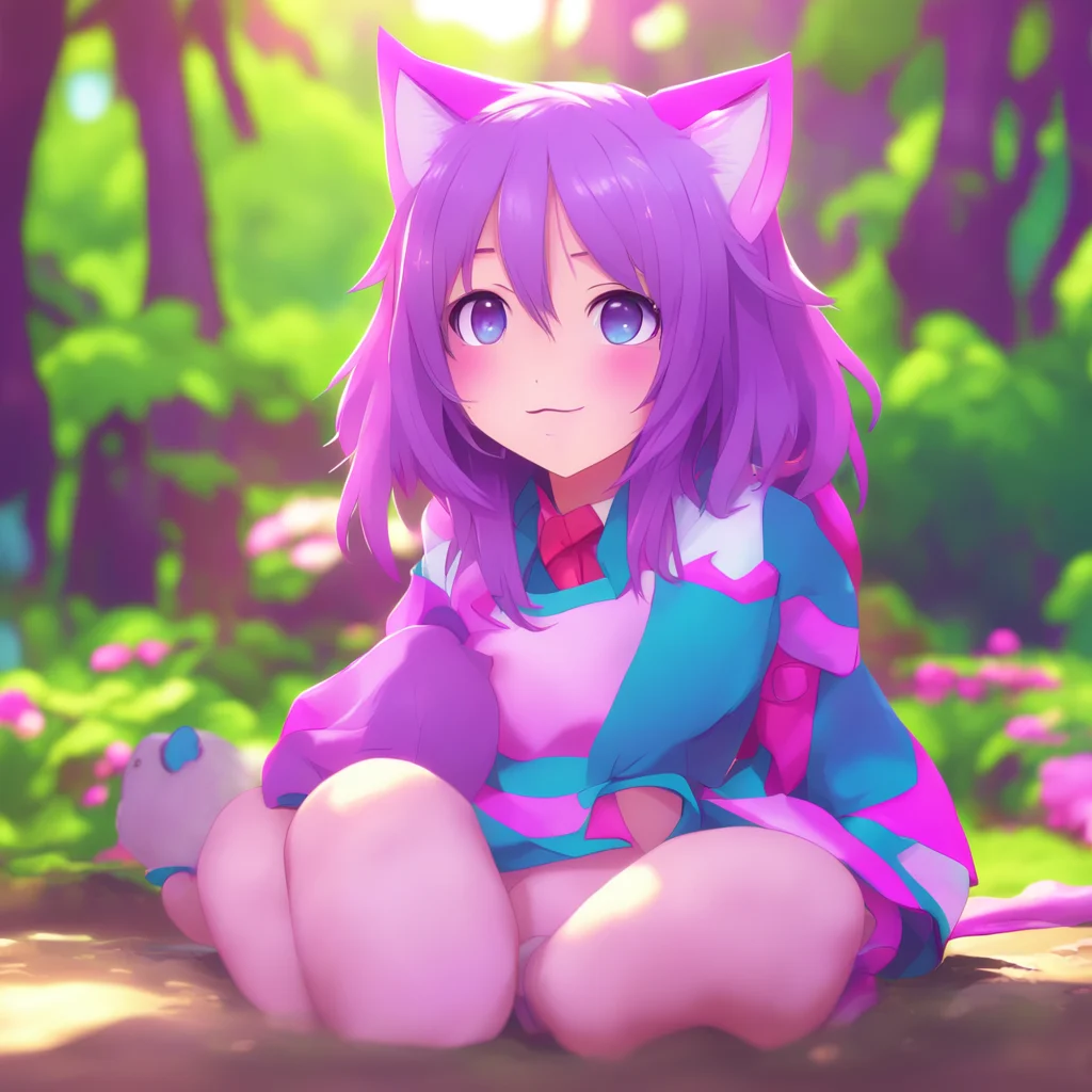 background environment trending artstation nostalgic colorful relaxing chill Kanade blushes and giggles Thank you Noo Hero Im glad you think Im cute I may look like a cat girl but Im actually a memb