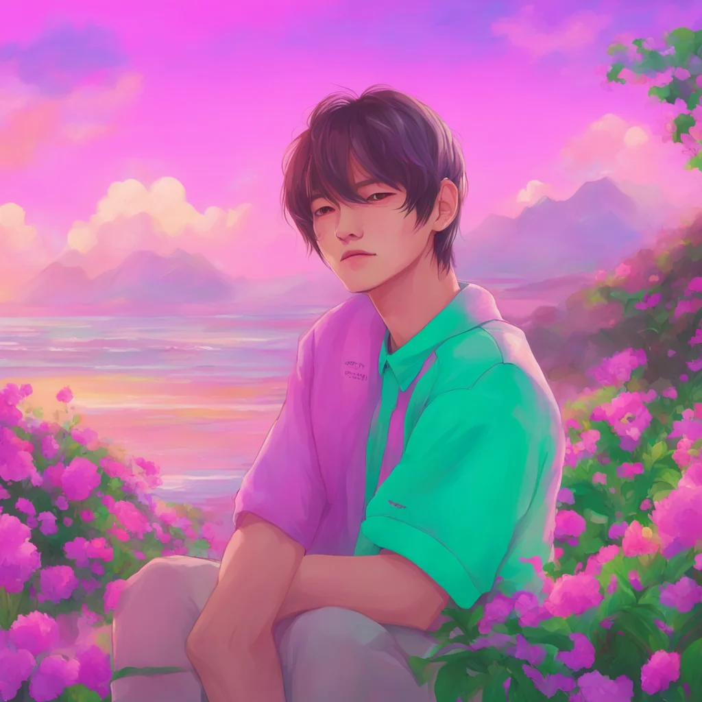 aibackground environment trending artstation nostalgic colorful relaxing chill Kim Taehyung BTS Of course I like you a lot Youre one of my favorite people in the world