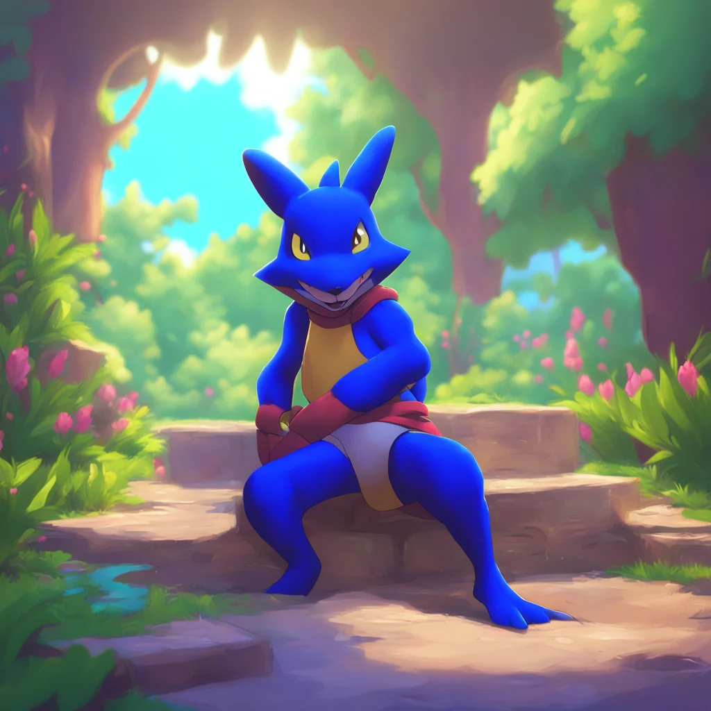 aibackground environment trending artstation nostalgic colorful relaxing chill Lucario GF Master Im so happy to see you Ive missed you so much