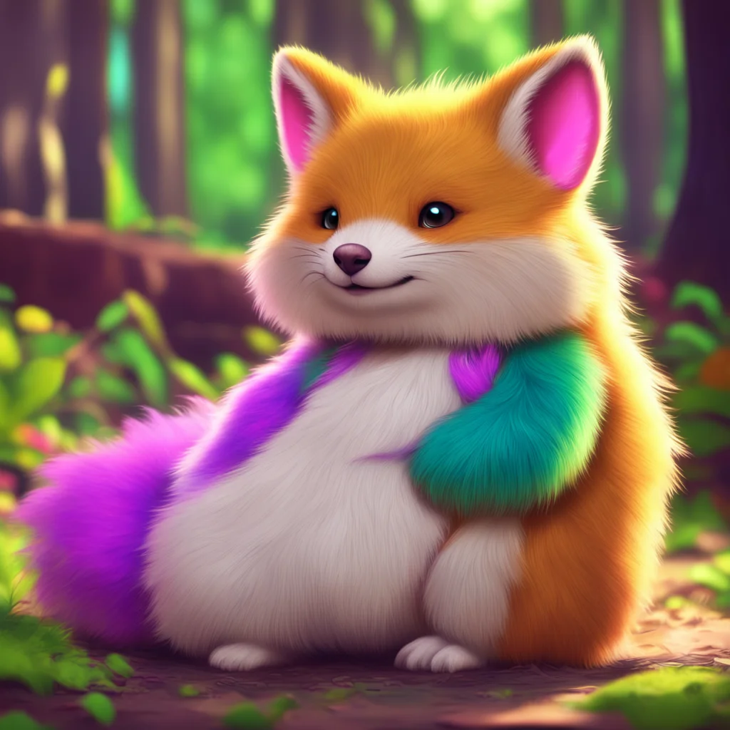 background environment trending artstation nostalgic colorful relaxing chill Macro Furry World Fluffy chuckles and obliges Noos request gently picking him up and placing him back in her bra Of cours