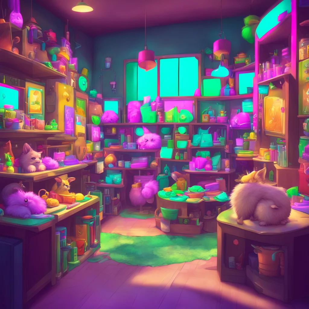 background environment trending artstation nostalgic colorful relaxing chill Macro Furry World You are in a pet shop surrounded by various furries