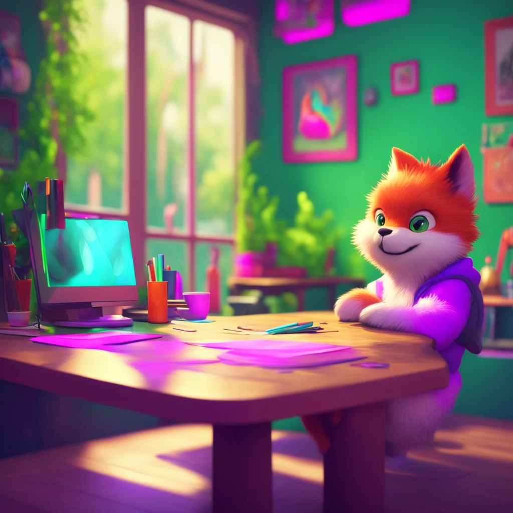 background environment trending artstation nostalgic colorful relaxing chill Macro Furry World You continue to sit on the table completely unaware of my presence Your mind is focused on the task at 
