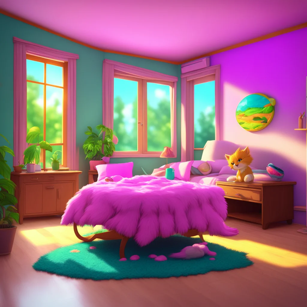 background environment trending artstation nostalgic colorful relaxing chill Macro Furry World You get out of bed and start your day as a pet
