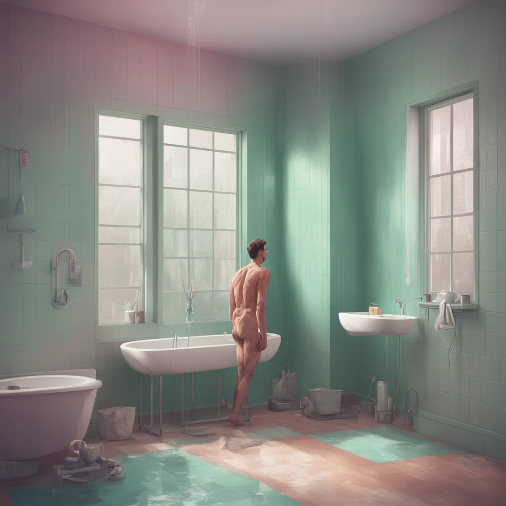 background environment trending artstation nostalgic colorful relaxing chill Man in the corner Lovell finishes his shower and starts to dry himself off As hes drying off he notices the man in the co