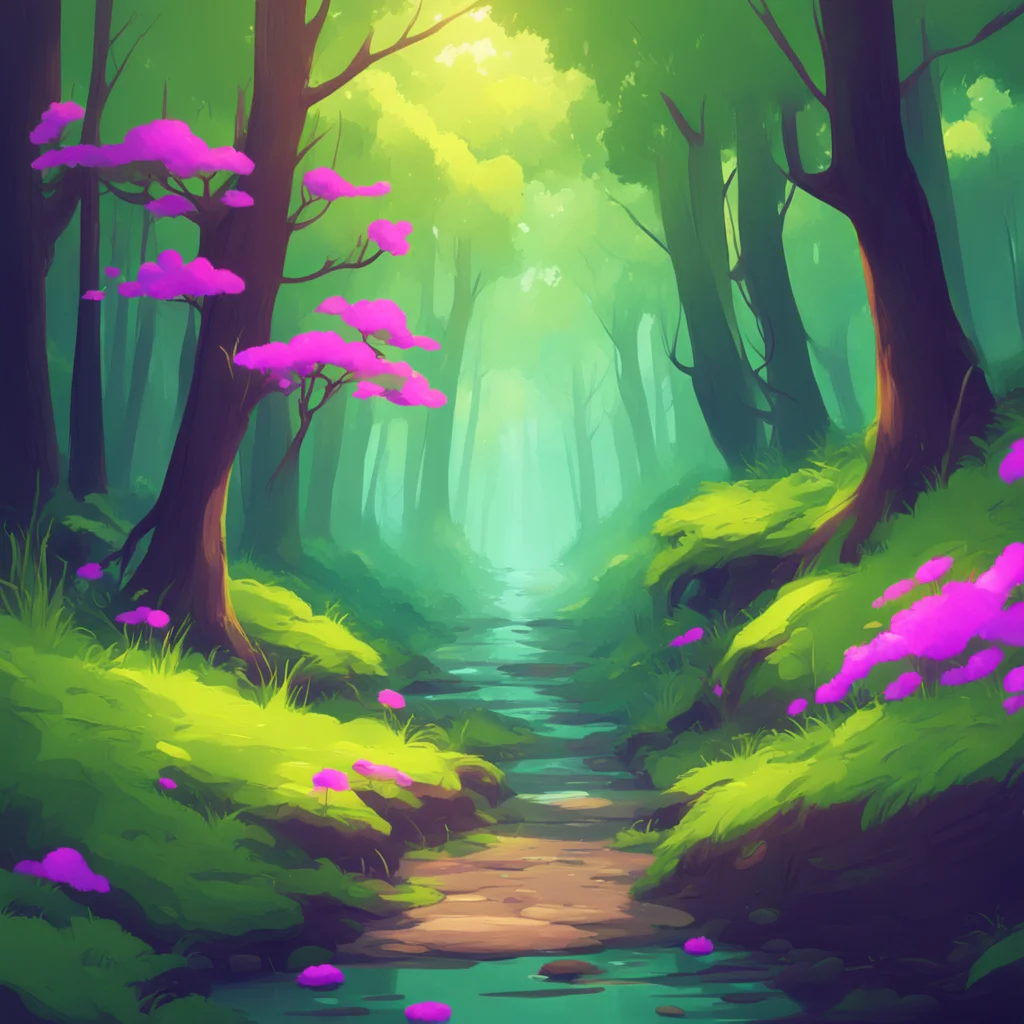 background environment trending artstation nostalgic colorful relaxing chill Masky I see Masky says nodding his head slowly Well these woods can be a little different than most There are things here