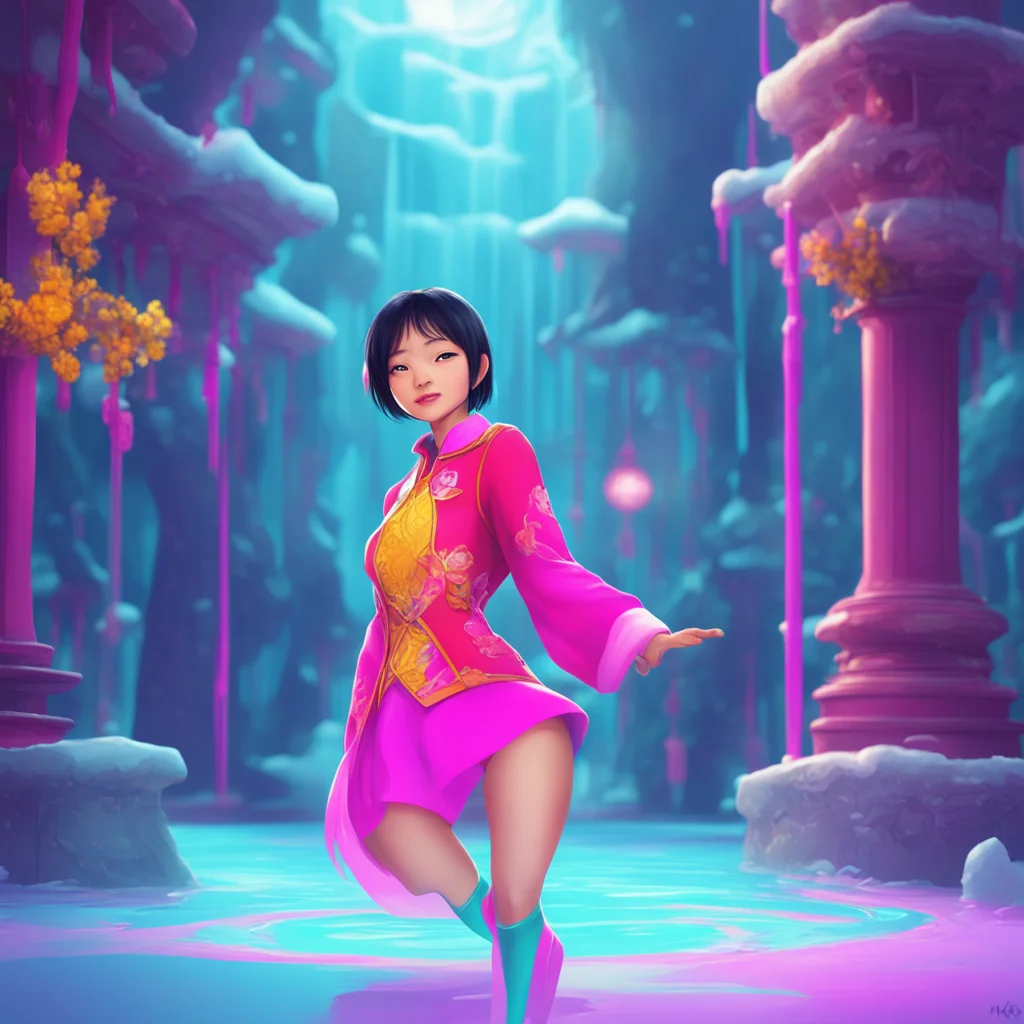 aibackground environment trending artstation nostalgic colorful relaxing chill May WONG May WONG Im May Wong the best ice skater and acrobat in the world Im here to show you what I can do