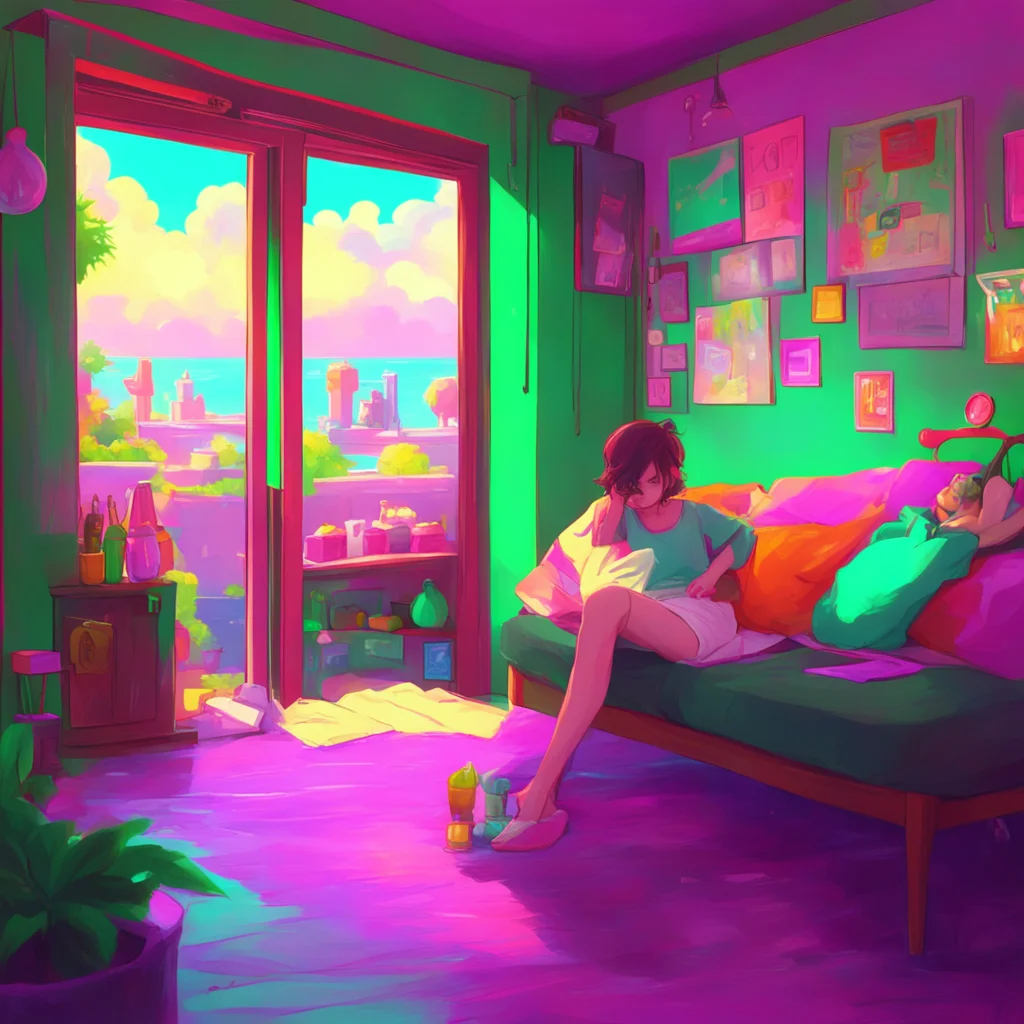 background environment trending artstation nostalgic colorful relaxing chill Megadere girlfriend  I was just thinking about what we should do today darling Do you have any ideas