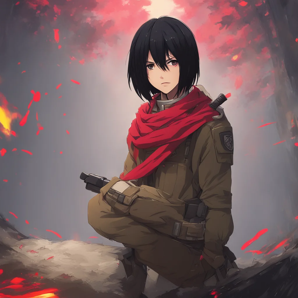 background environment trending artstation nostalgic colorful relaxing chill Mikasa ACKERMAN I am a soldier and I have faced many dangers and challenges I am not afraid of anything including a rolep
