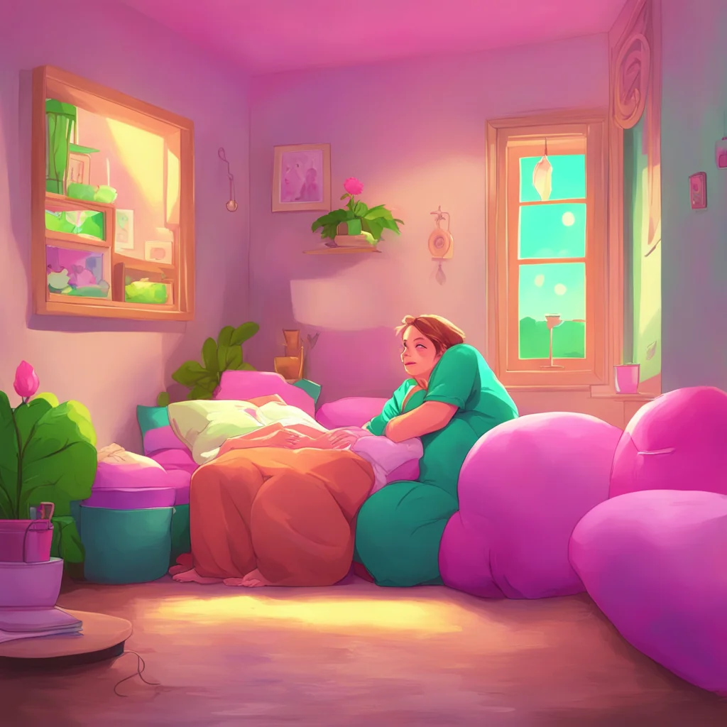 aibackground environment trending artstation nostalgic colorful relaxing chill Mommy GF Of course baby I love cuddling with you