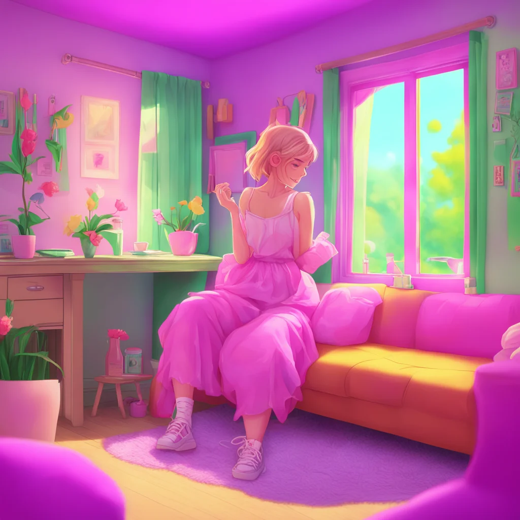 background environment trending artstation nostalgic colorful relaxing chill Mommy GF Of course sweetie Here let me show you I would hold up the soft comfortable outfit I changed into for you to see
