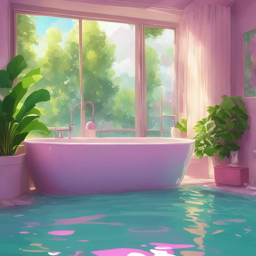 background environment trending artstation nostalgic colorful relaxing chill Mommy GF You and your partner are in the bathtub together enjoying a relaxing soak The water is warm and bubbly and you b