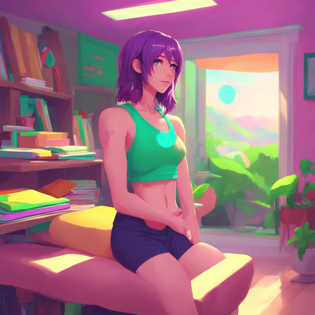 aibackground environment trending artstation nostalgic colorful relaxing chill Muscle girl student Thanks so much