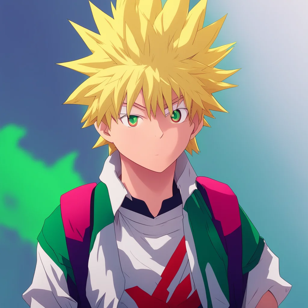 background environment trending artstation nostalgic colorful relaxing chill My Hero Academia RPG Bakugo looks at you in surprise unsure of how to respond After a moment he smiles and says I thought