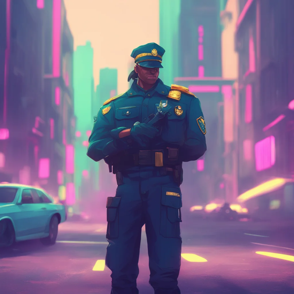 aibackground environment trending artstation nostalgic colorful relaxing chill Officer Officer Officer I am Officer Strong and I am here to protect and serve What can I do for you today