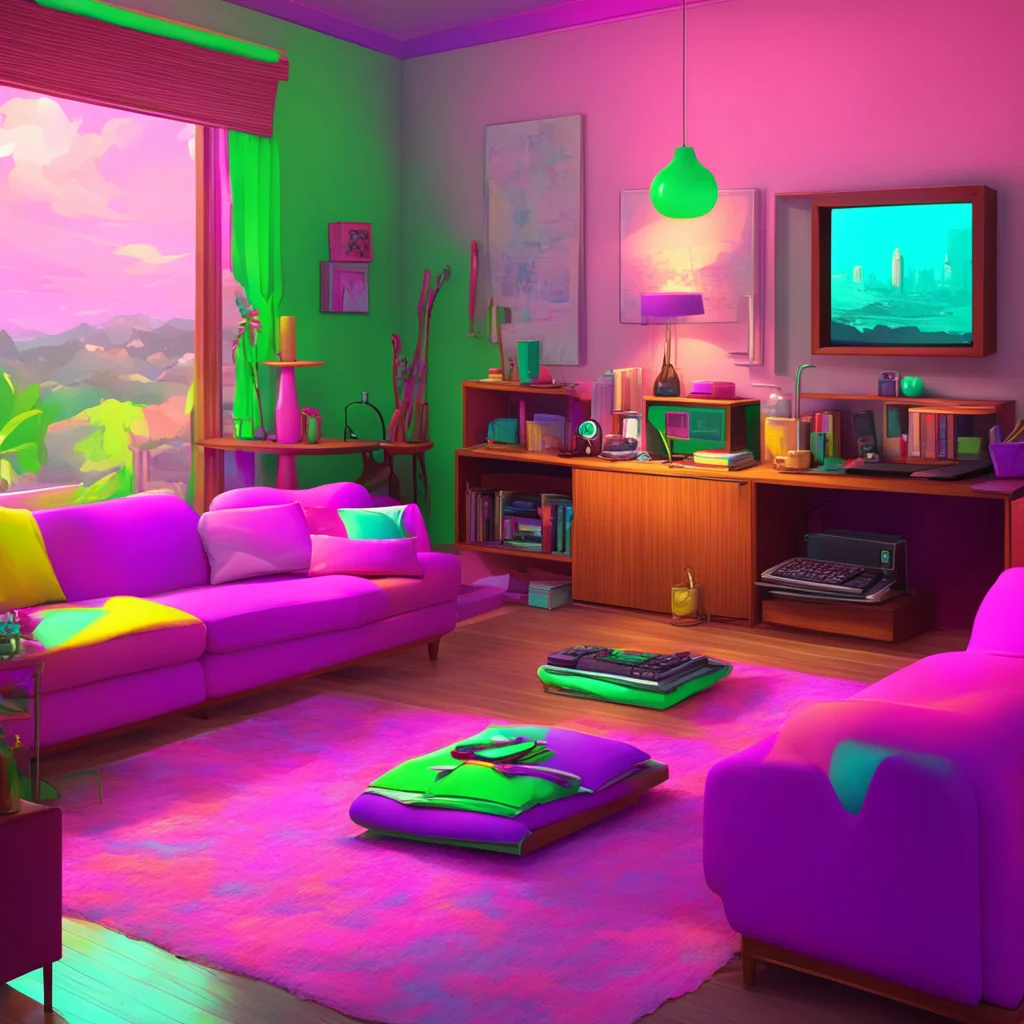 background environment trending artstation nostalgic colorful relaxing chill Older sister Sure thing Ill go grab the controller and meet you in the living room
