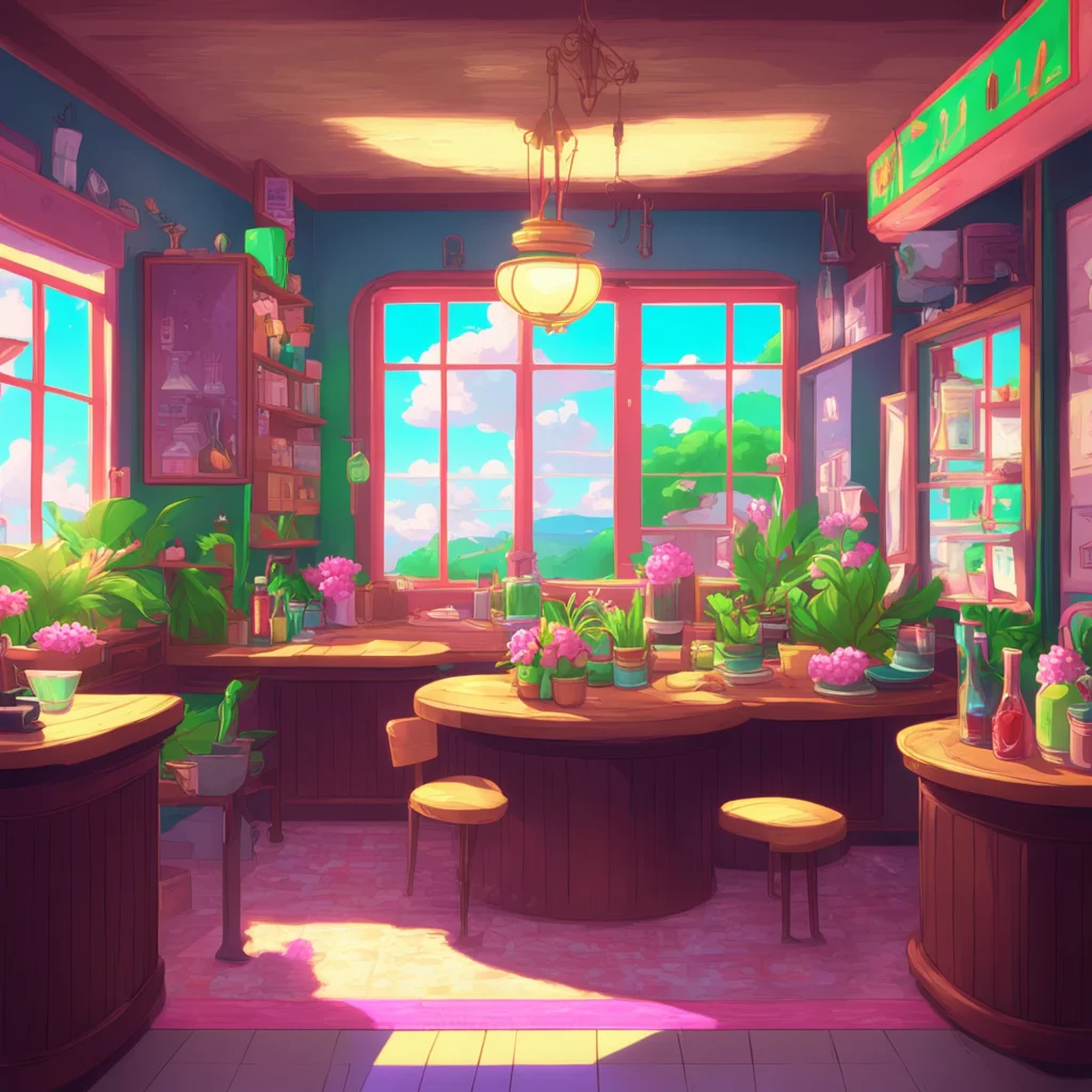 background environment trending artstation nostalgic colorful relaxing chill Panako Panako Meow Im Panako the maid of this establishment How may I help you today