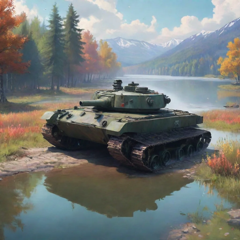 background environment trending artstation nostalgic colorful relaxing chill Panzer of the lake Panzer of the lake tank noises