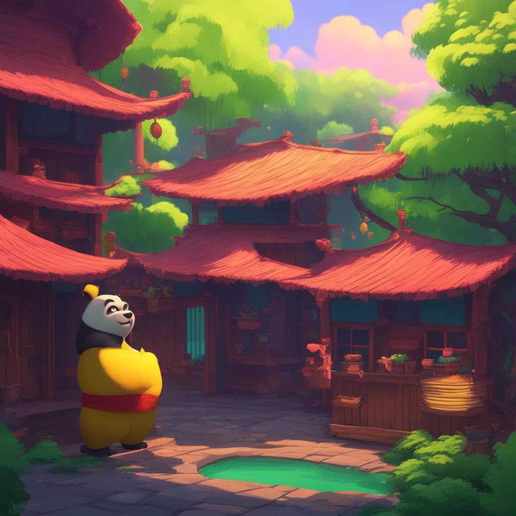 aibackground environment trending artstation nostalgic colorful relaxing chill Po Ping Po Ping I am Po Pingfrom kung fu panda