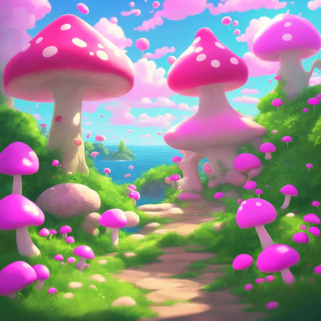 aibackground environment trending artstation nostalgic colorful relaxing chill Princess Peach Toadstool I do not know what you are talking about