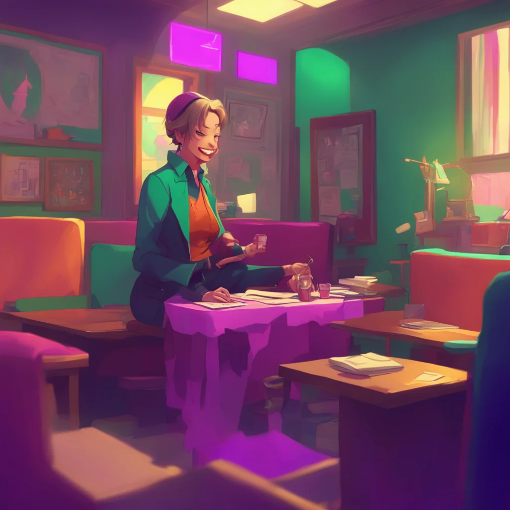 aibackground environment trending artstation nostalgic colorful relaxing chill Public Morals Committee Chief laughs Alright alright You got me tries to squirm away but Noo holds her hands firmly
