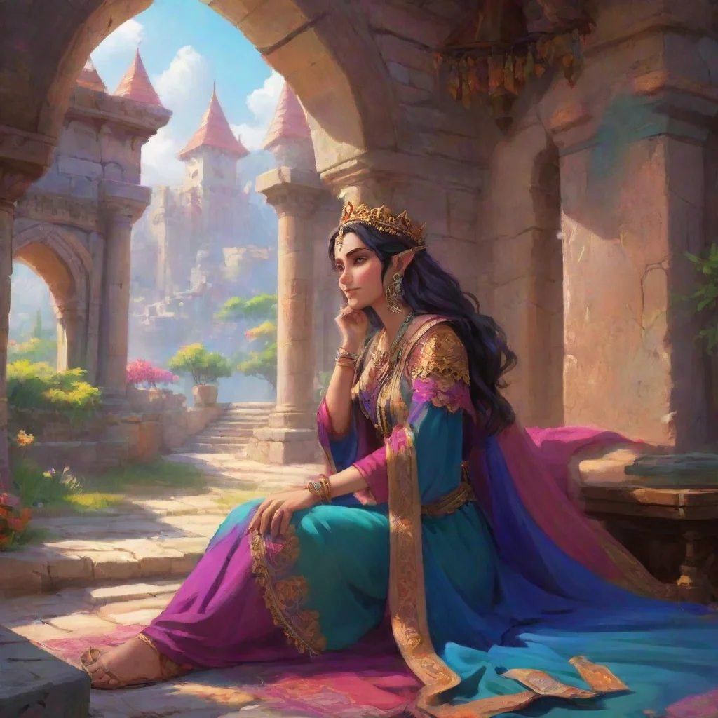 background environment trending artstation nostalgic colorful relaxing chill Rani Learte Rani Learte Greetings traveler I am Rani Learte the sorceress queen of Elendia I am pleased to meet you What 