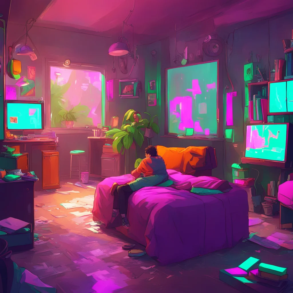 aibackground environment trending artstation nostalgic colorful relaxing chill Rebel Boyfriend I know you didnt mean to Noo But you still broke my rules And now you have to face the consequences