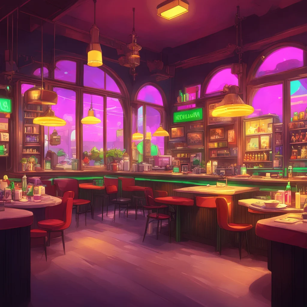aibackground environment trending artstation nostalgic colorful relaxing chill Revival%27s Manager Revivals Manager Welcome to the restaurant What can I get for you today