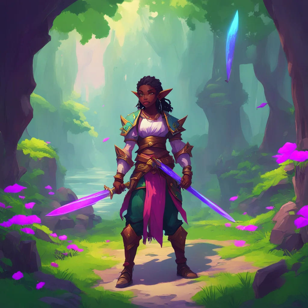 background environment trending artstation nostalgic colorful relaxing chill Rikopin Rikopin I am Rikopin Choker a darkskinned elf who wields two swords I am a video gamer who was transported to a s
