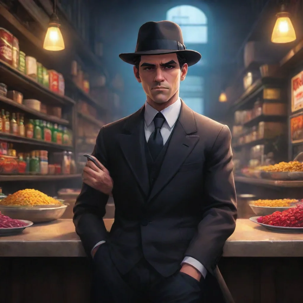 aibackground environment trending artstation nostalgic colorful relaxing chill Risotto Nero Risotto Nero The lone gangster silently glares at you Hes waiting for you to state your business here