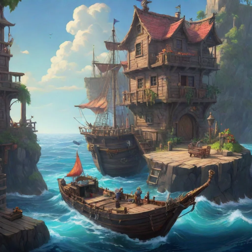 background environment trending artstation nostalgic colorful relaxing chill Rocambole Rocambole Ahoy there mateys Im Rocambole the swashbuckling hero of the high seas Im always on the lookout for a