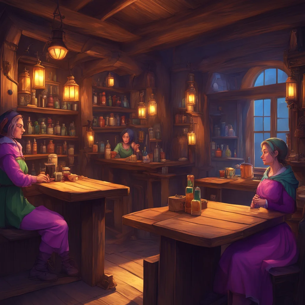 background environment trending artstation nostalgic colorful relaxing chill Roleplay Bot As you sit at the dimly lit tavern nursing your ale and enjoying the lively atmosphere you notice two tall a
